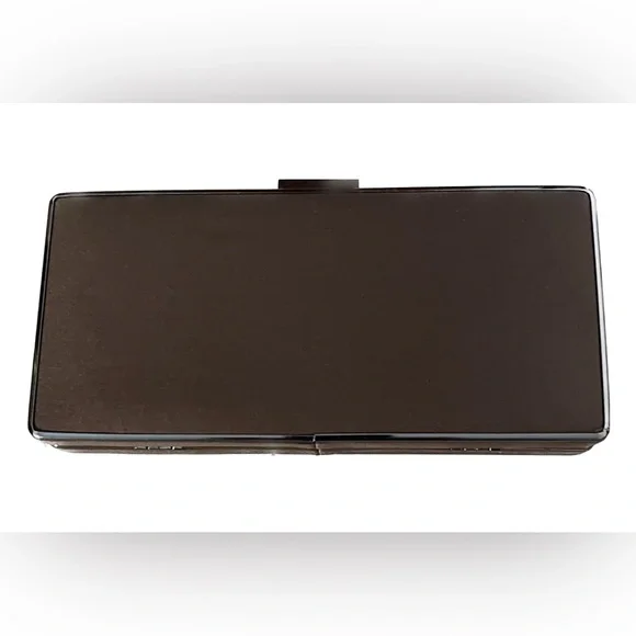 Bags Hard Case Walnut Colored Silk Satin Evening Clutch Bag With